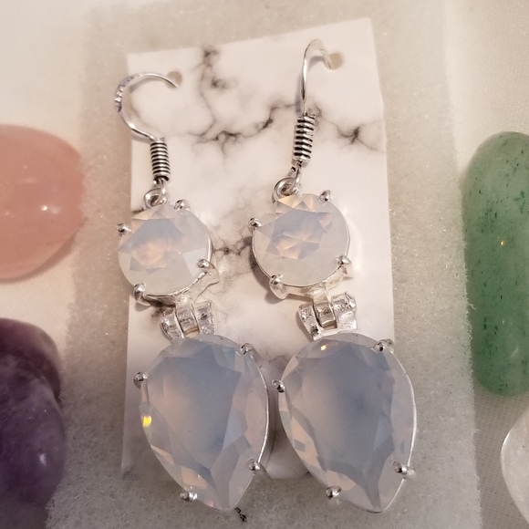 🌺BOGO Free Opalite & Sterling Silver Earrings - Picture 4 of 6